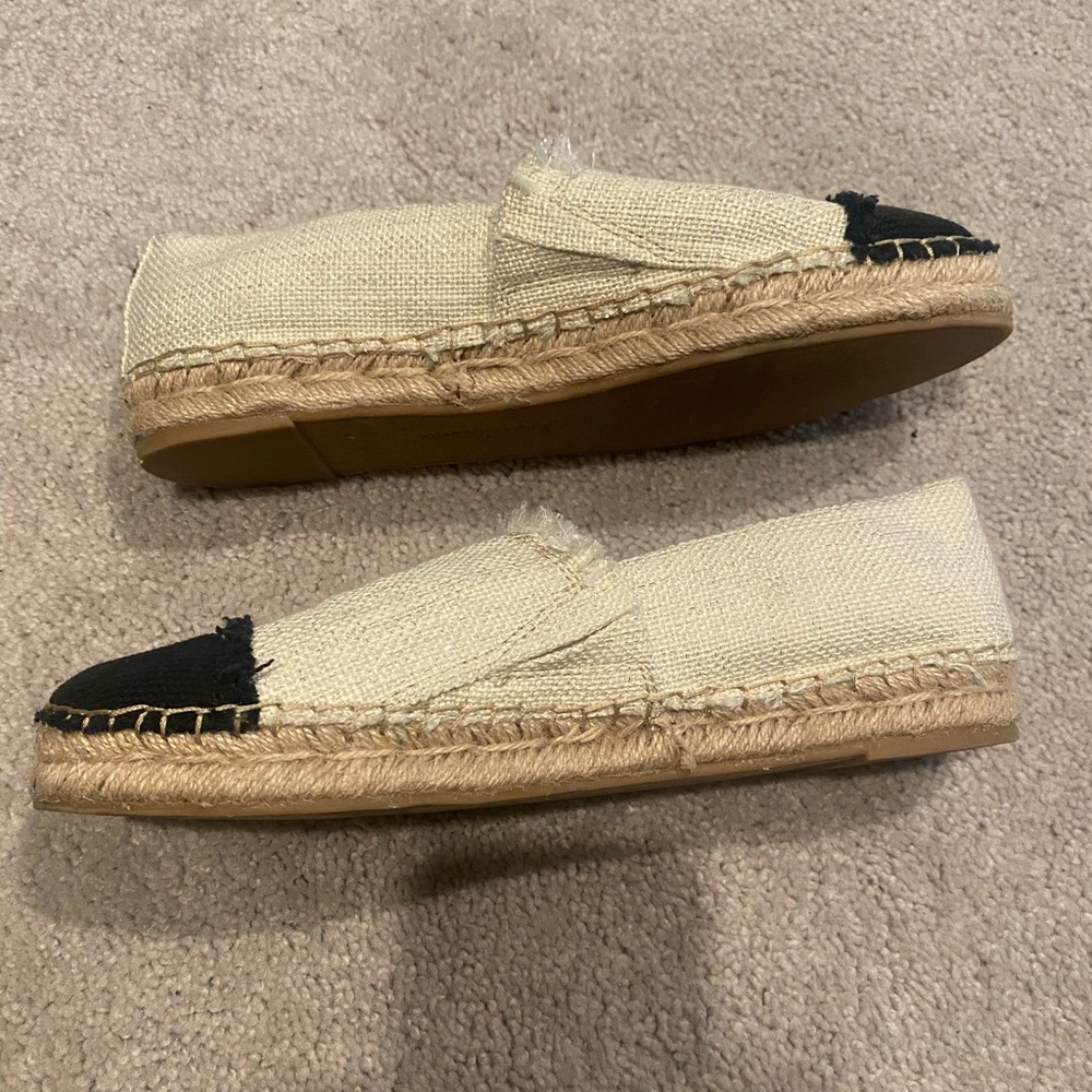 Sam Edelman Krissy Canvas Espadrille Cap Toe Flats